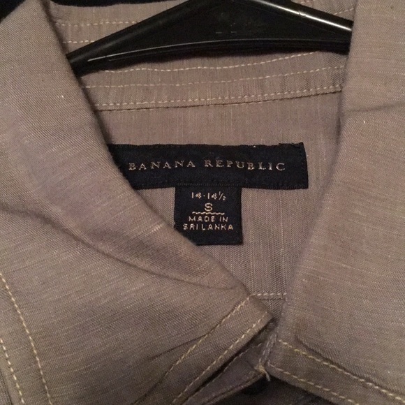 Banana Republic Gray Dress Shirt - Picture 3 of 4